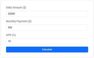 Debt Payoff Calculator